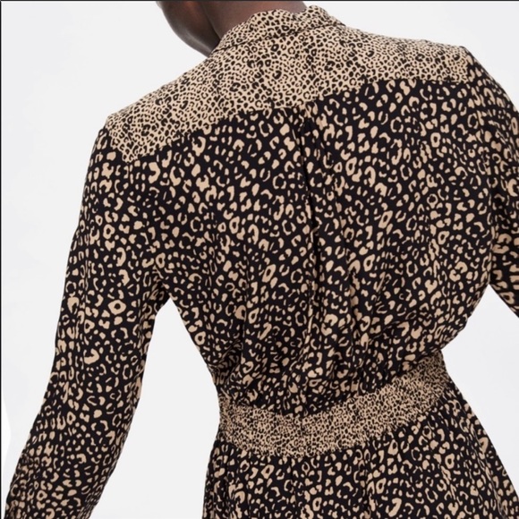 Zara leopard dress size XS - Picture 4 of 7